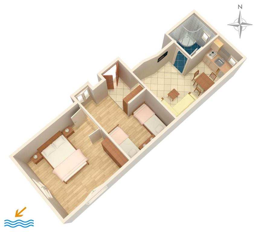 Fotografie z fotogalerie ubytování Apartments by the sea Kastel Stafilic, Kastela - 8678 v destinaci Kaštela