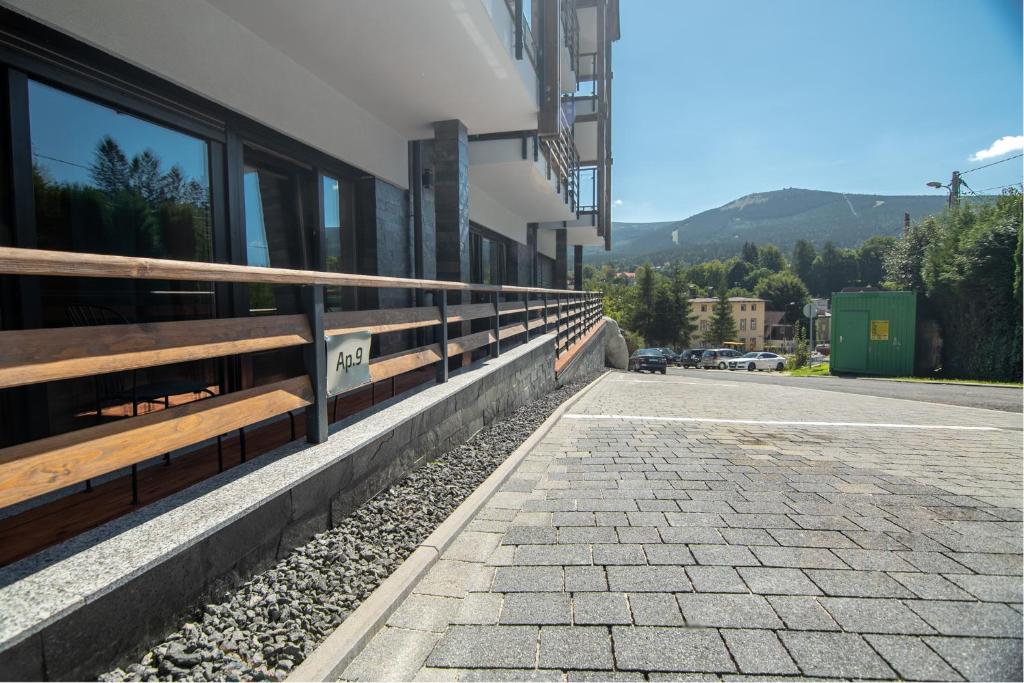 Výhľad na hory alebo výhľad na hory priamo z apartmánu