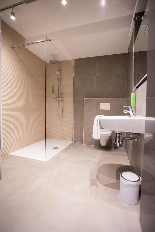 Koupelna v ubytování Hotel Circle Inn