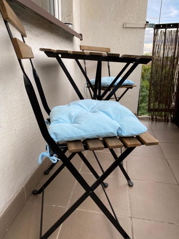 Balkón alebo terasa v ubytovaní Słoneczny apartament