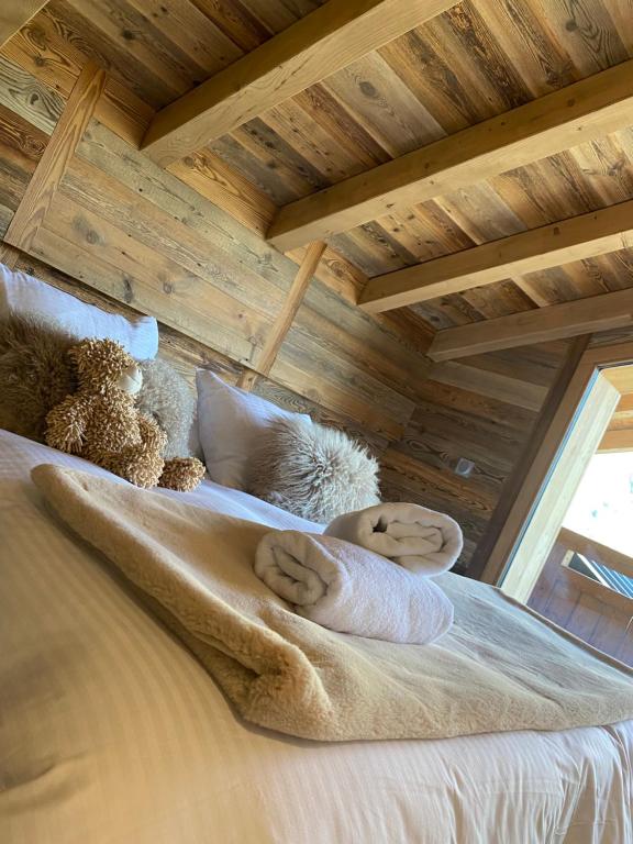 Posteľ alebo postele v izbe v ubytovaní Chalet Neuf du Pape