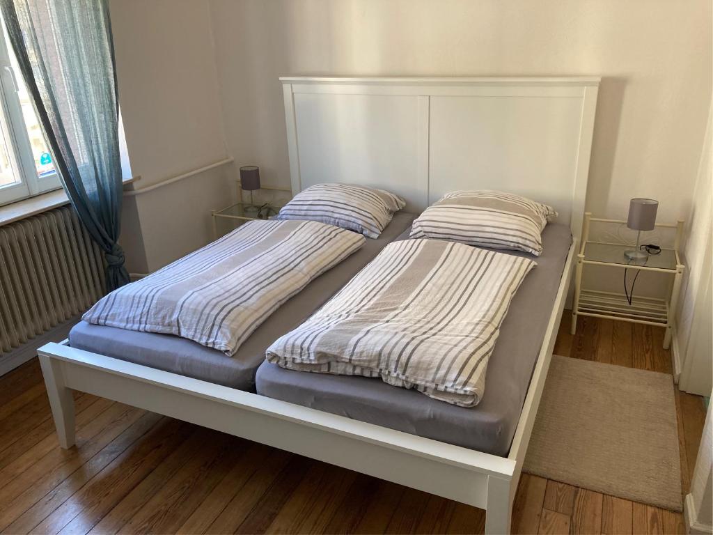 Postel nebo postele na pokoji v ubytování Gästehaus Flair