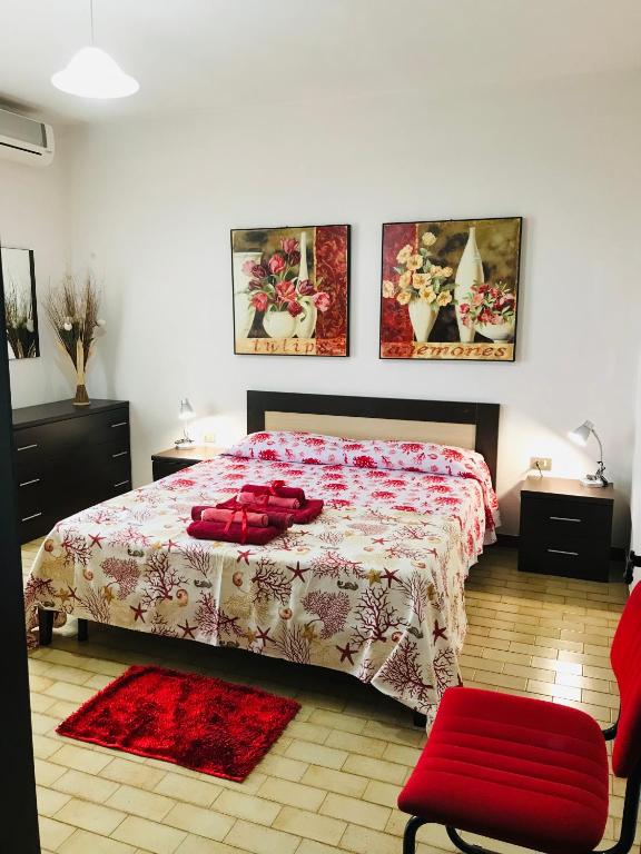 Łóżko lub łóżka w pokoju w obiekcie Villa Ro