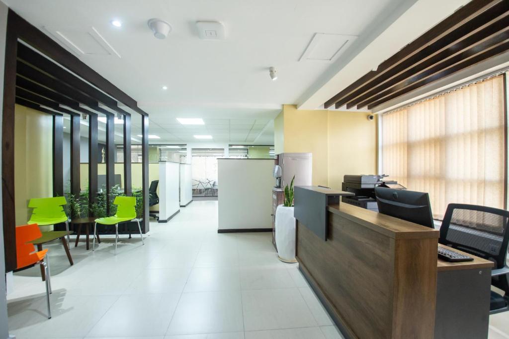 TV a/nebo společenská místnost v ubytování Hotel Mokka City