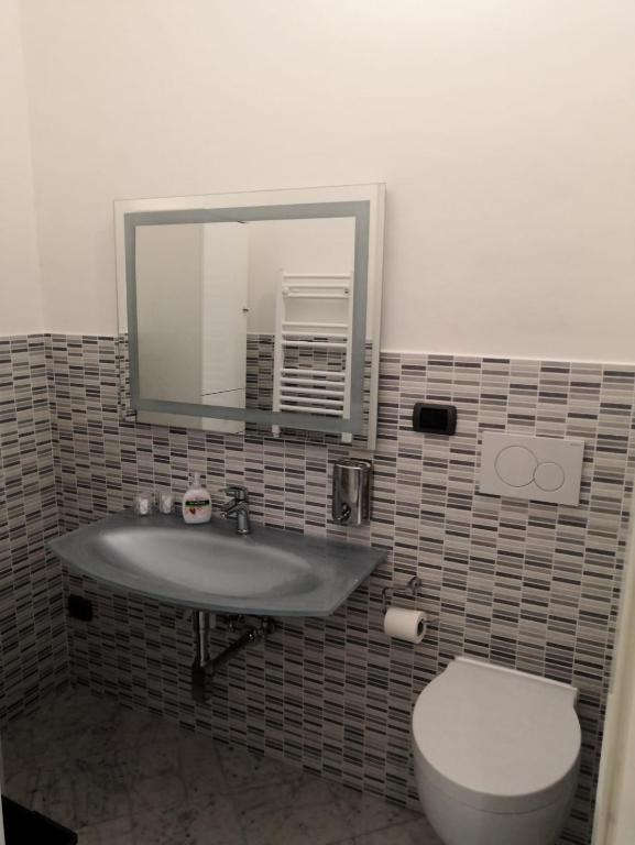 Koupelna v ubytování B&B Al Molo