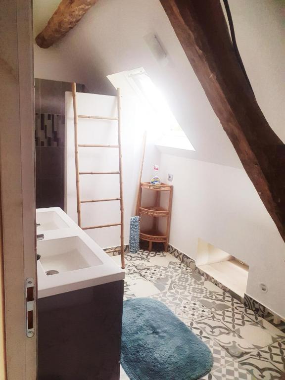 Postel nebo postele na pokoji v ubytování Chambres d'hôtes Gourdon