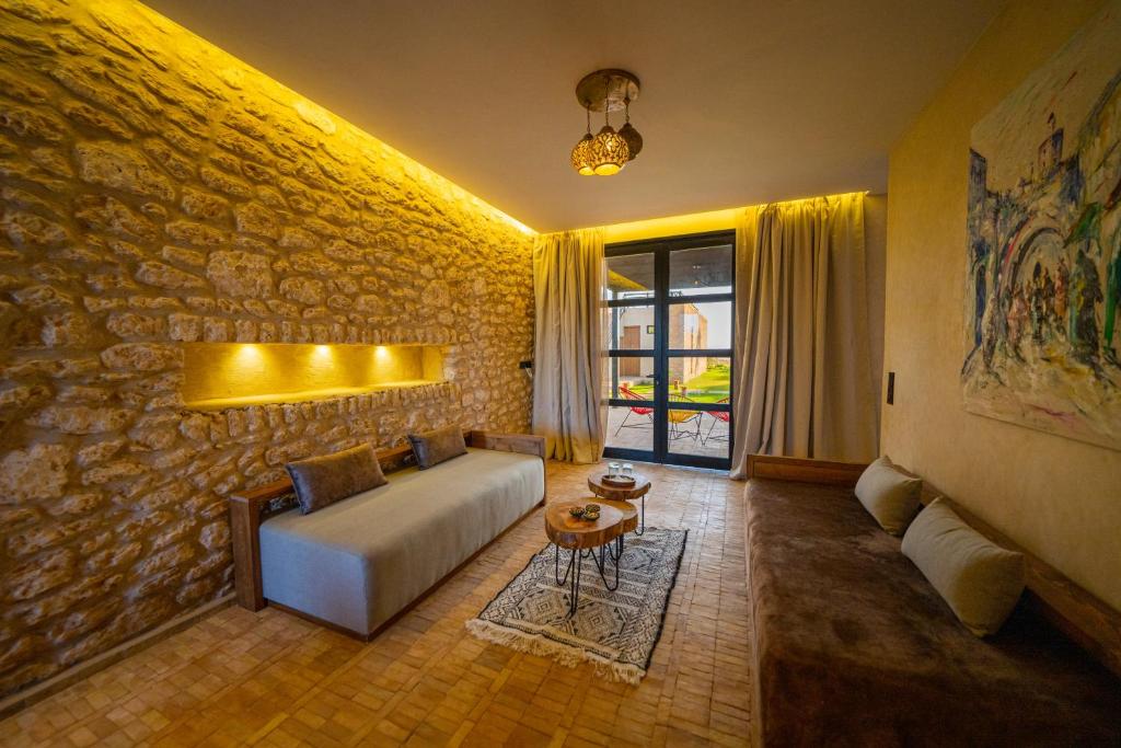 Postel nebo postele na pokoji v ubytování BABERRIH Hôtel Hospitality Palaces & Resorts