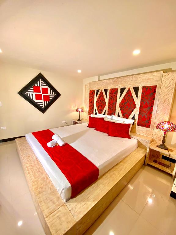 Postel nebo postele na pokoji v ubytování Hotel Plaza Garibaldi