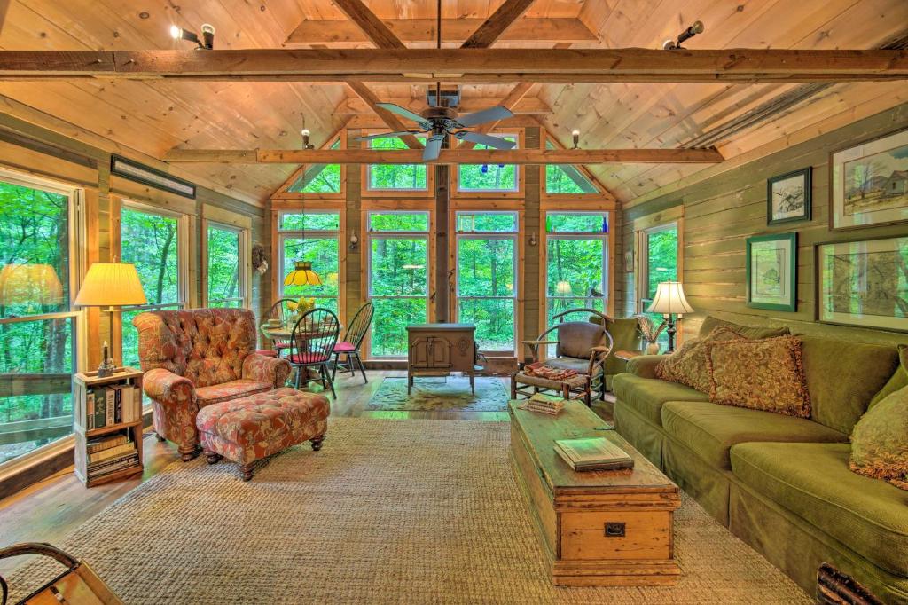 Serene Falls View Cabin with Grill and Views! - Housity