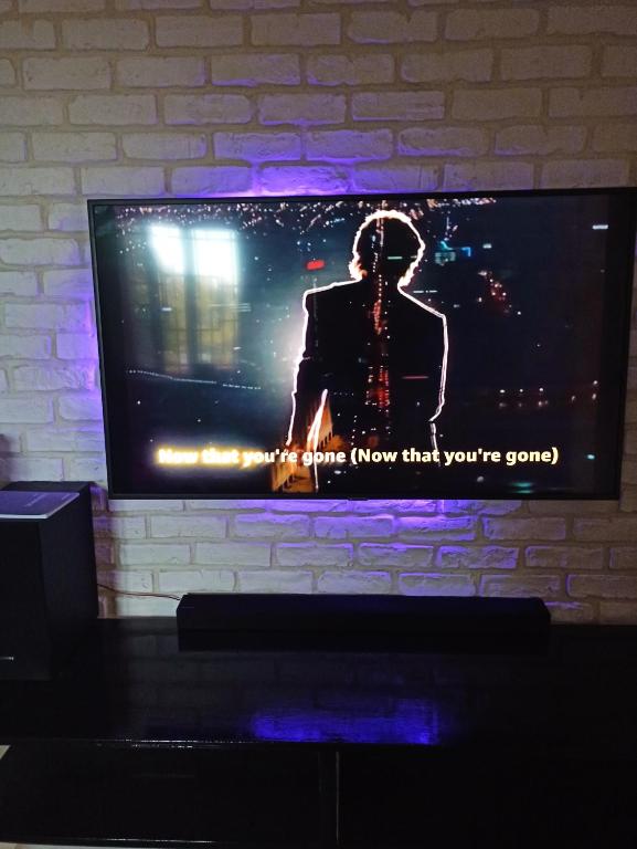 A television and/or entertainment centre at La nostra casetta