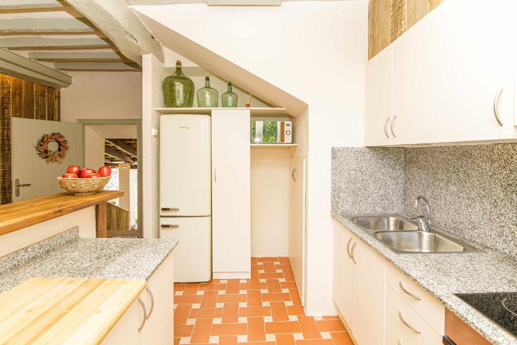 Kuchyňa alebo kuchynka v ubytovaní El Molino de Besalú Casa con jardín