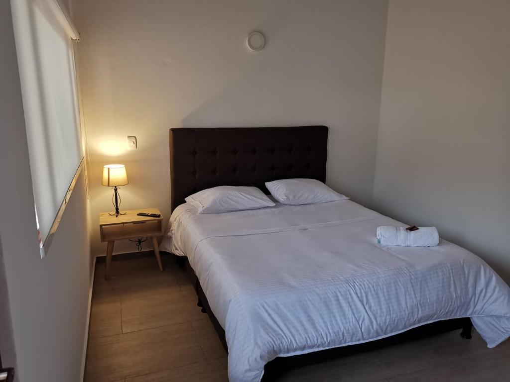 Postel nebo postele na pokoji v ubytování Casa ONCE ONCE