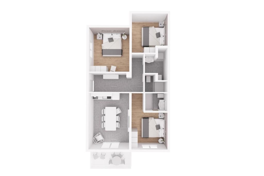 Plan piętra w obiekcie Apartments with a parking space Rabac, Labin - 9670