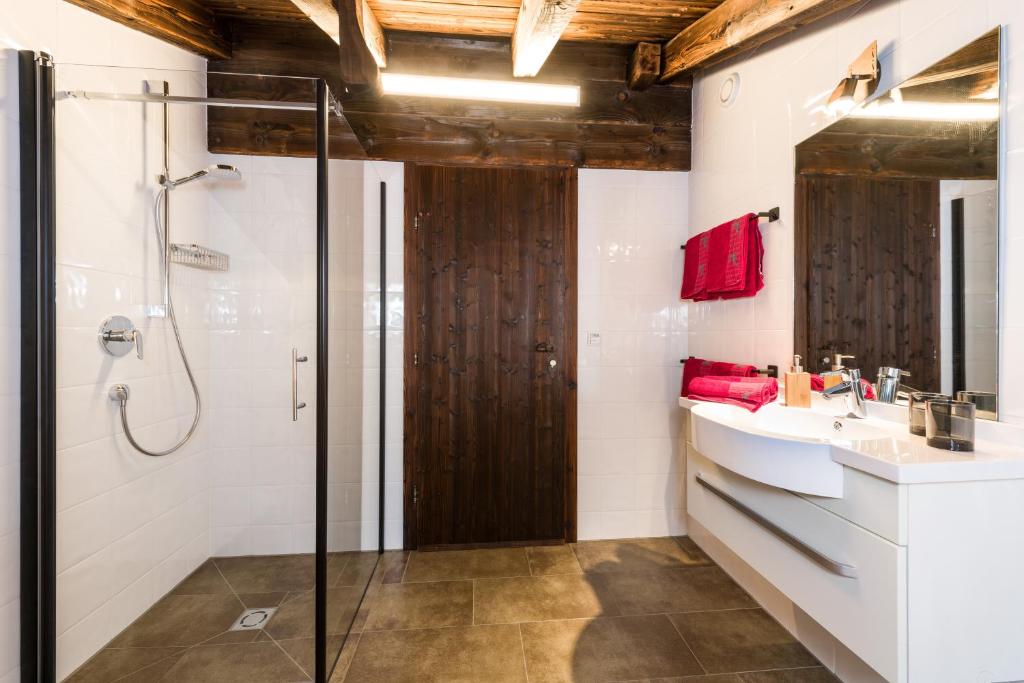 Koupelna v ubytování Suite Sinfonie Bergstille