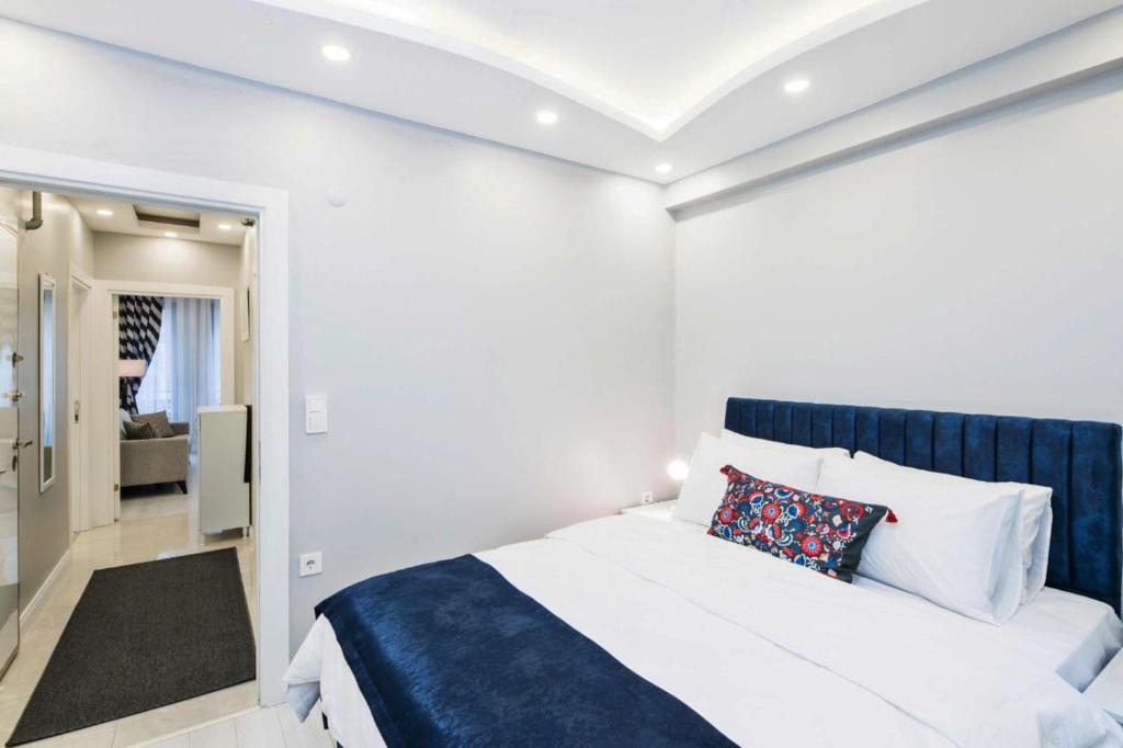 Postel nebo postele na pokoji v ubytování Taksim Devrim House