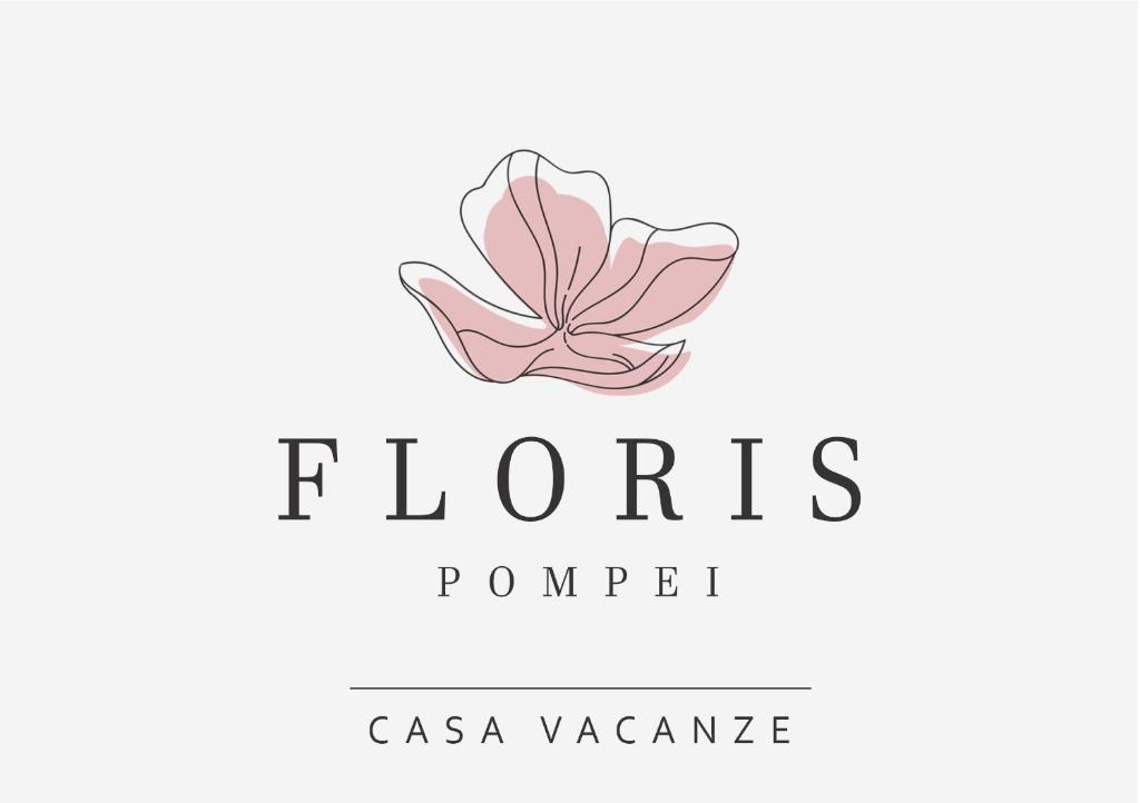 ein Logo für eine Blumenfirma in der Unterkunft Floris Pompei in Pompei