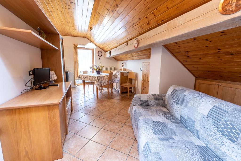 Posezení v ubytování Casa Pergher