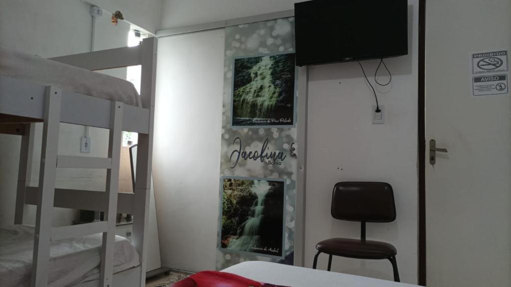 Postel nebo postele na pokoji v ubytování Hostel portal do sol