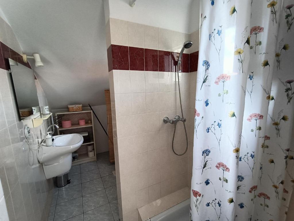 Kúpeľňa v ubytovaní Kardos Residence Siófok