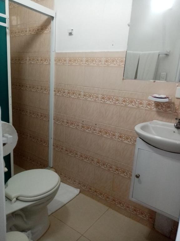 Koupelna v ubytování Centro Vacacional "El Pro"
