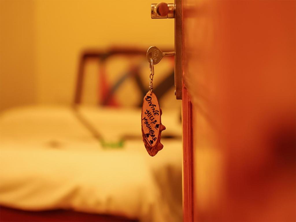 Postel nebo postele na pokoji v ubytování Divine Hills Mashobra