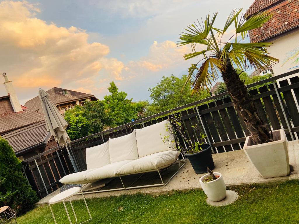 Zahrada ubytování Magnifique maison avec vue sur lac Léman