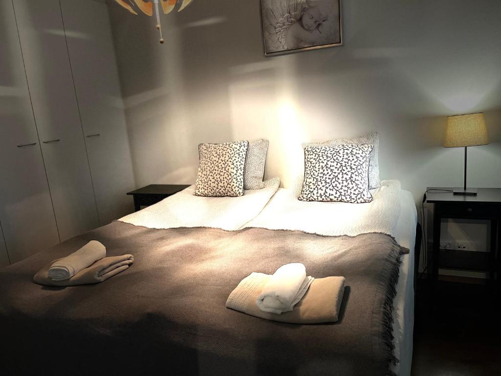 Katil atau katil-katil dalam bilik di Galaxy Apartments Airport