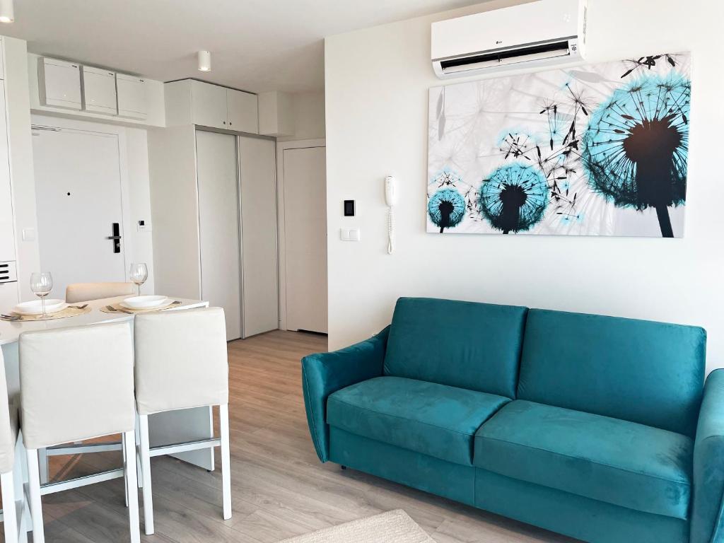 Posezení v ubytování Wave by Baltic Home