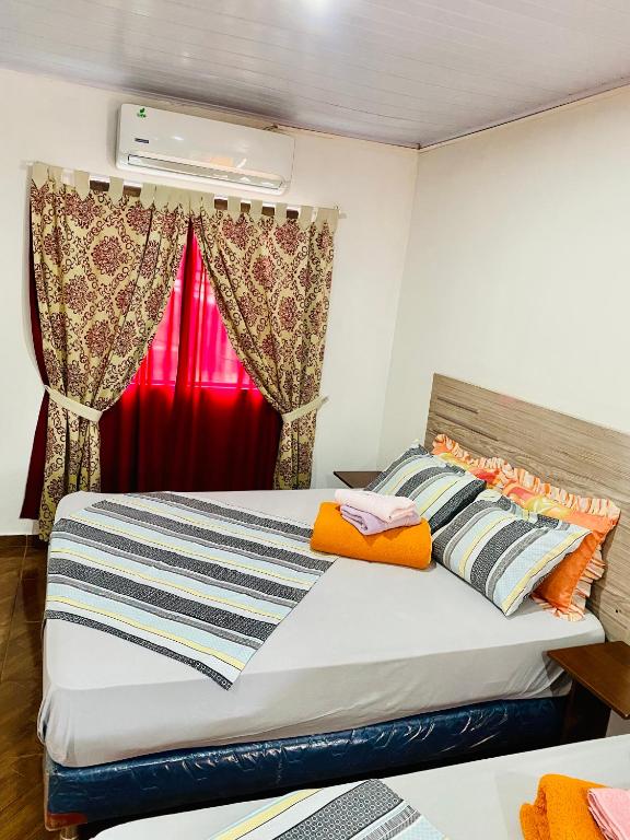 Postel nebo postele na pokoji v ubytování SV Apart Hotel