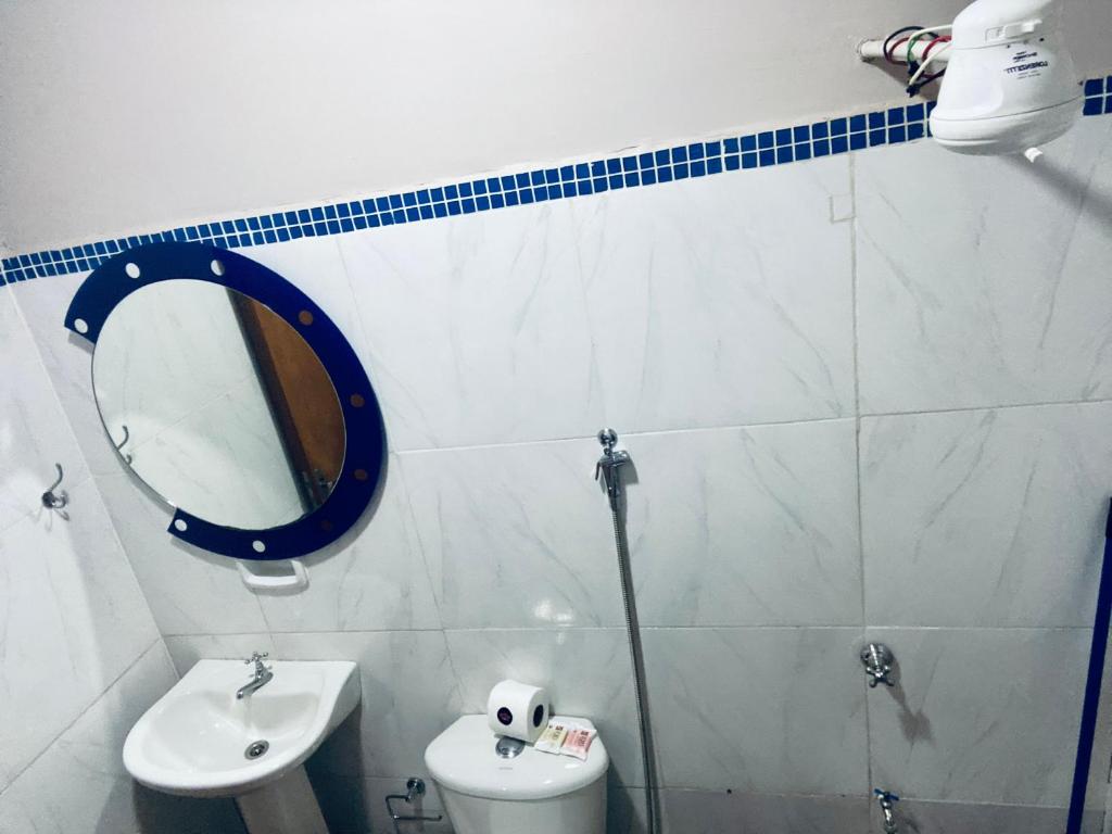Koupelna v ubytování SV Apart Hotel