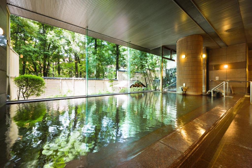 Bazén v ubytování Grandvrio Hotel Unazukionsen nebo v jeho okolí