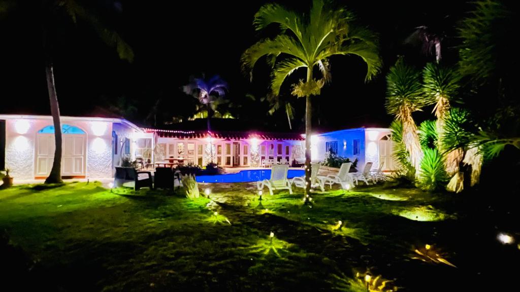 Zahrada ubytování PALM HOUSE - LUXURY VILLA - SAMANÁ - Ocean Front