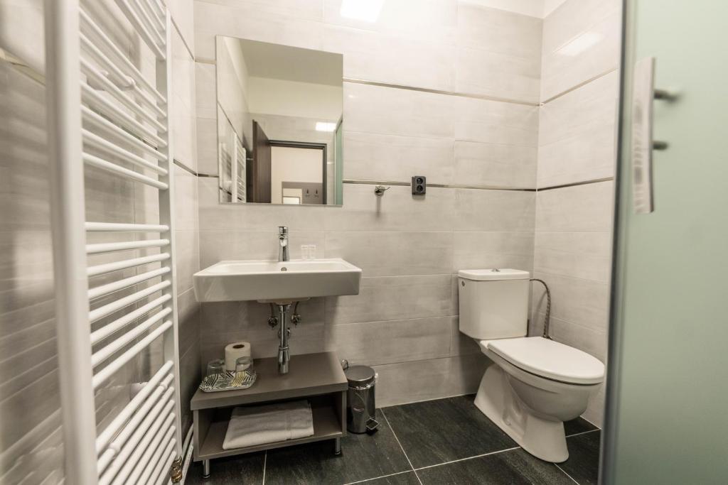 Koupelna v ubytování Hotel Orka