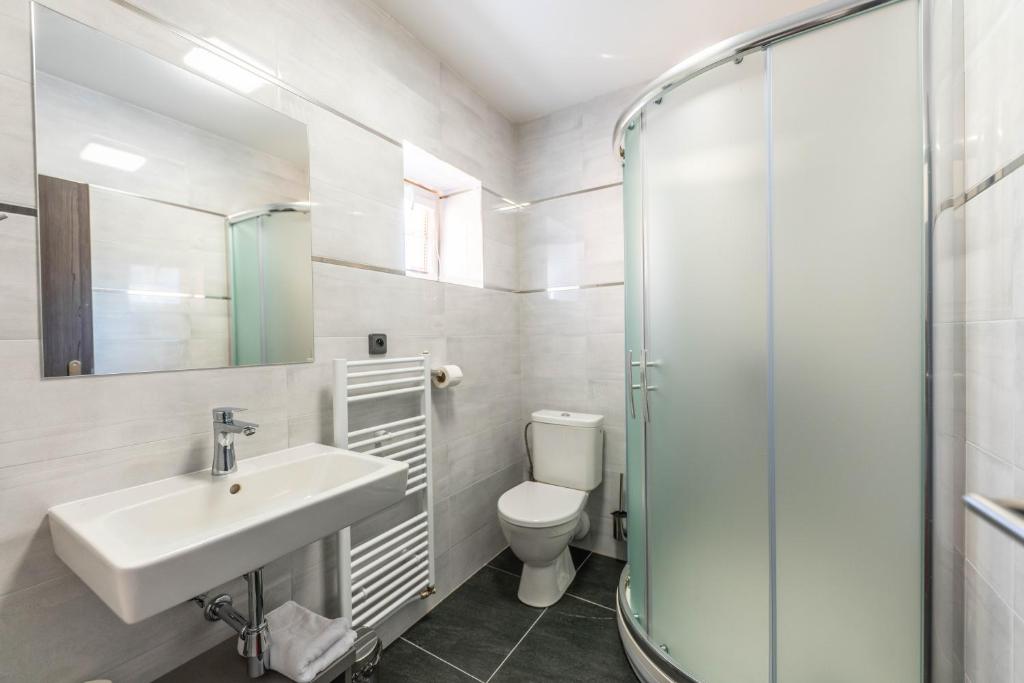 Koupelna v ubytování Hotel Orka