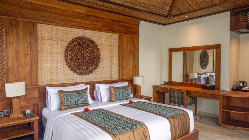 Sakti Garden Resort & Spaにあるベッド