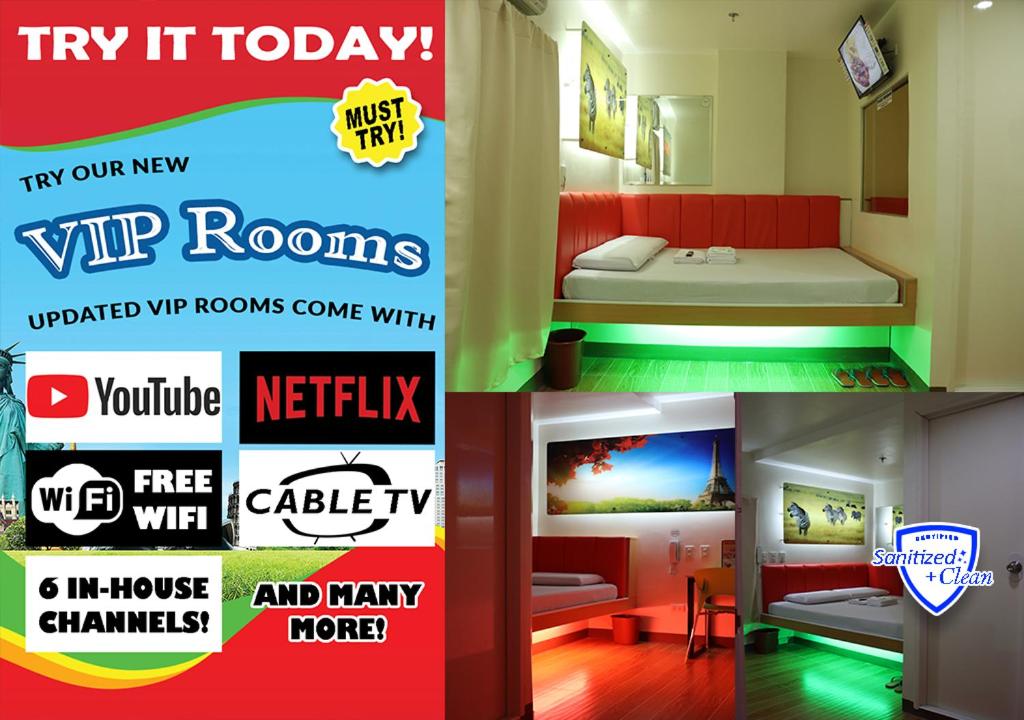 Postel nebo postele na pokoji v ubytování My Inn Edsa Guadalupe