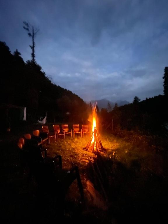 Příroda nedaleko luxury tent