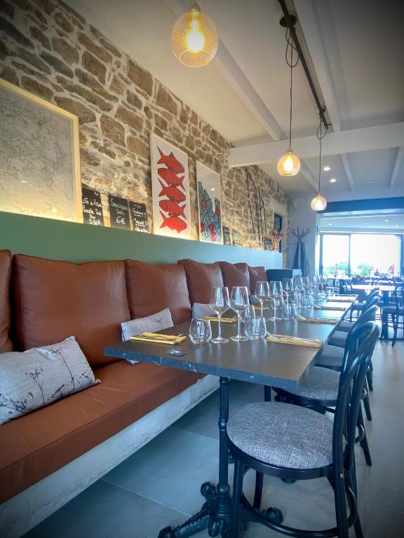 Część wypoczynkowa w obiekcie La Bellevue Bistrot et Chambres d'Hotes