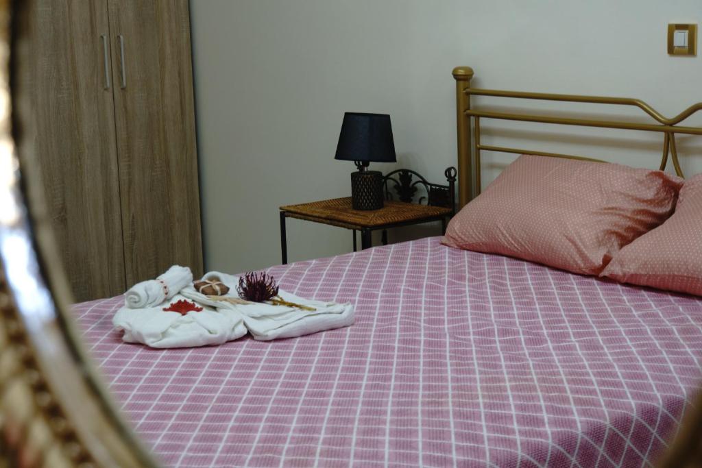 Posteľ alebo postele v izbe v ubytovaní Aphrodite View