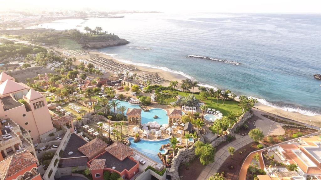 an aerial view of the resort and the ocean at Iberostar Grand El Mirador - Adults Only in Adeje