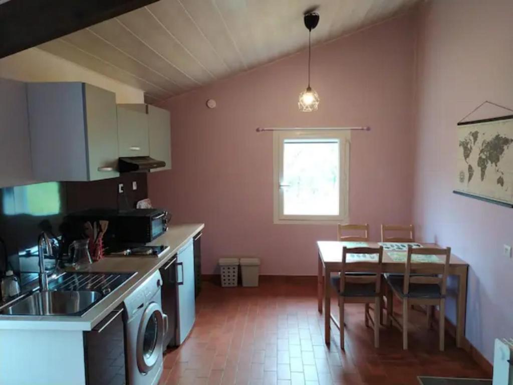 Kuchyňa alebo kuchynka v ubytovaní Charmant petit T2 au bord de l'Allier