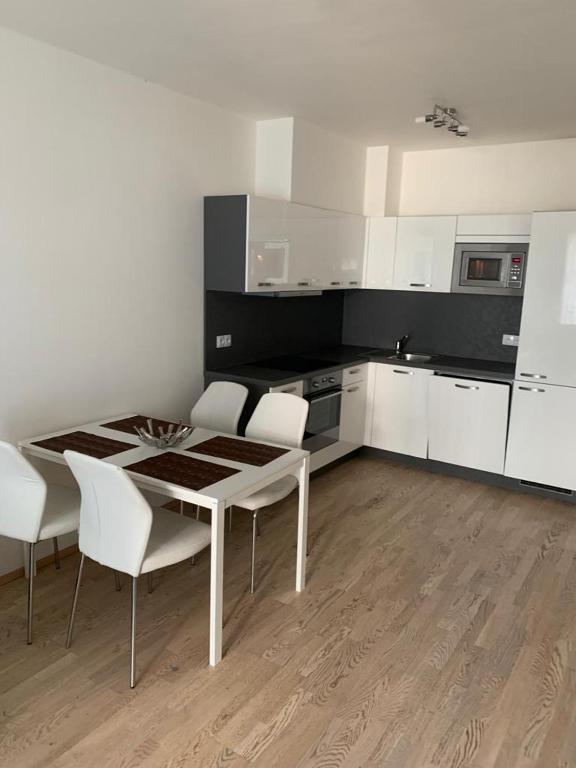 Kuchyň nebo kuchyňský kout v ubytování Residence Garden Tower - 8 min do centra, garaz
