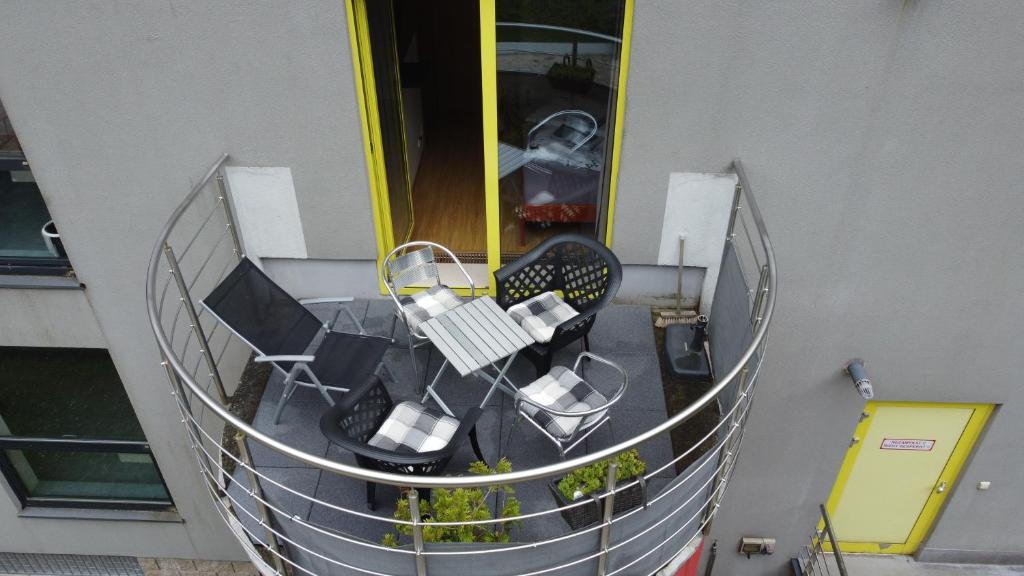Balkón nebo terasa v ubytování Harrachovský apartmán
