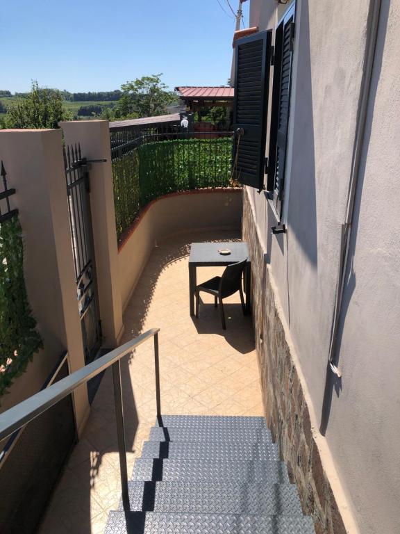 Balkón nebo terasa v ubytování Camera dell' antico Arco Romano