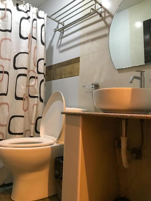 Koupelna v ubytování E.I. SUITES