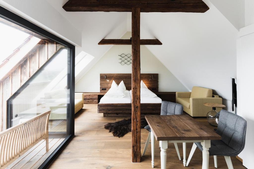 Letto o letti in una camera di Weingut Kögl
