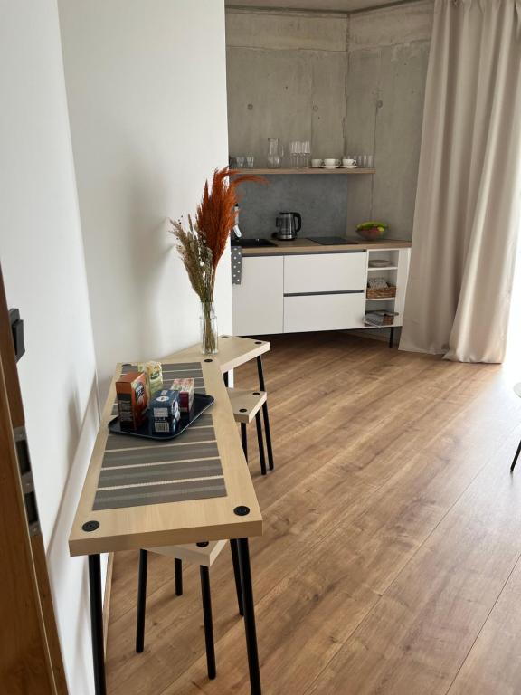 Kuchyň nebo kuchyňský kout v ubytování Laurin Apartments