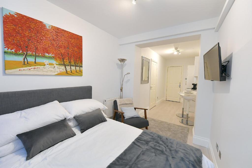 London Studios Very Close to Central Line Underground Shepherds Bush and Westfield Newly Refurbished - Double Room With Patio