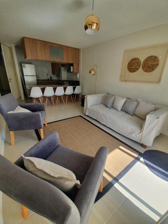 Posezení v ubytování Hermoso Departamento