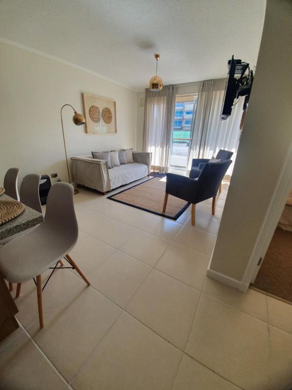 Posezení v ubytování Hermoso Departamento
